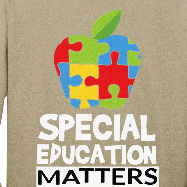 Special Education Teacher Autism Awareness Gift Tall Long Sleeve T-Shirt