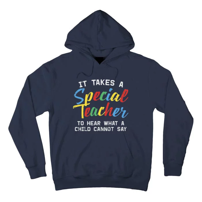 Special Education Teacher Cute Autism Awareness Gift Tall Hoodie