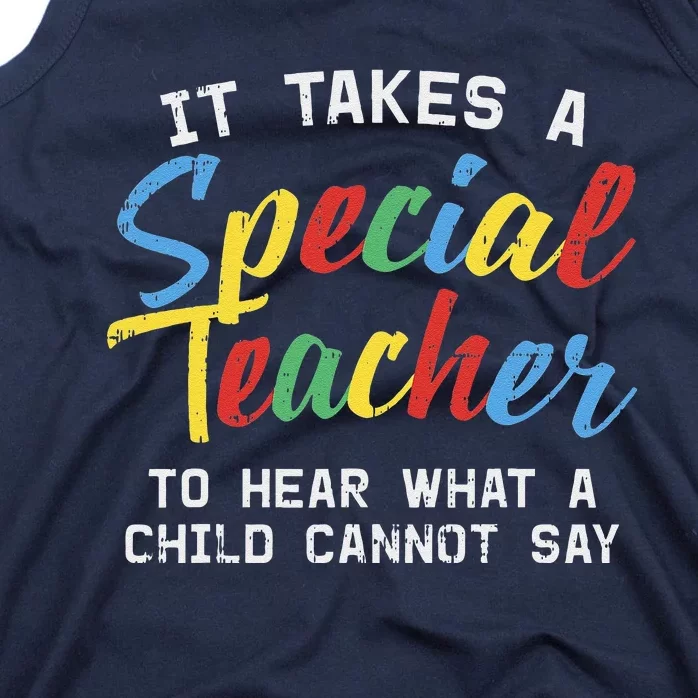 Special Education Teacher Cute Autism Awareness Gift Tank Top