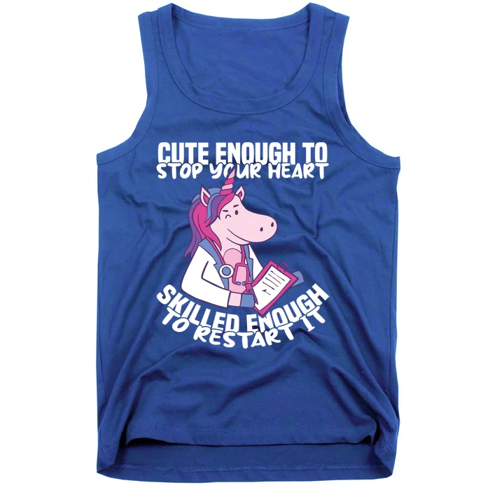 Skilled Enough To Restart Your Heart Nursing Hospital Nurse Gift Tank Top