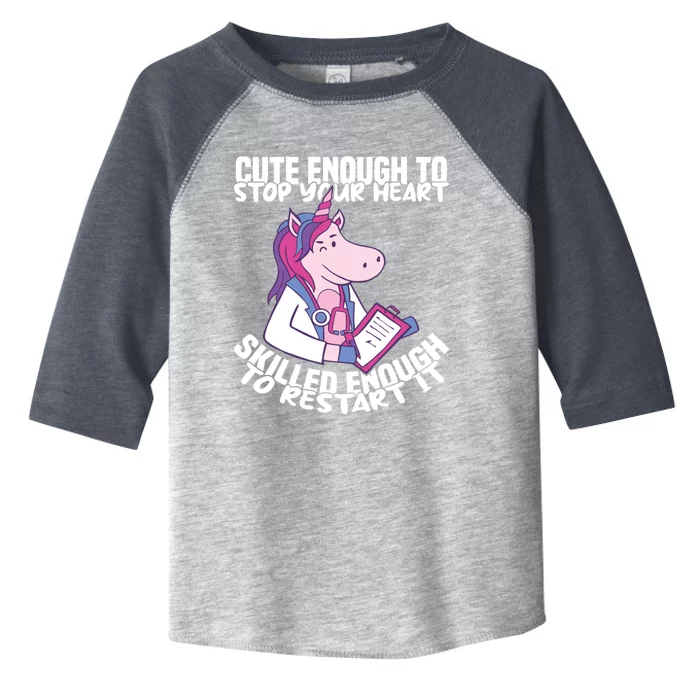 Skilled Enough To Restart Your Heart Nursing Hospital Nurse Gift Toddler Fine Jersey T-Shirt