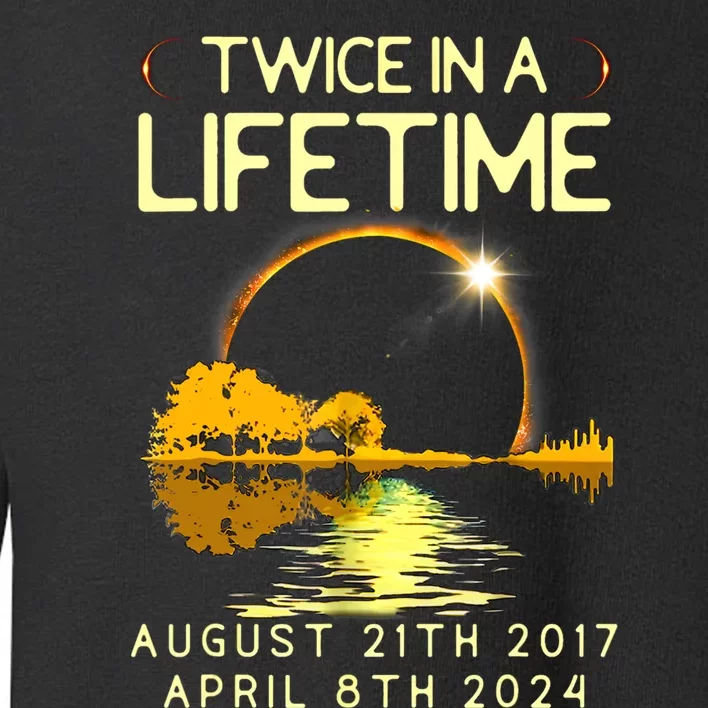 Solar Eclipse Twice In Lifetime April 08 2024 Toddler Sweatshirt