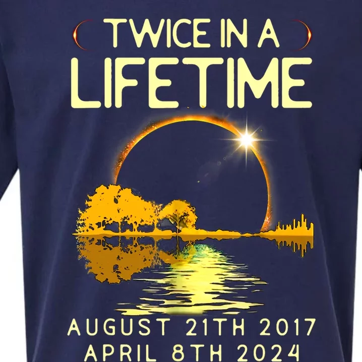 Solar Eclipse Twice In Lifetime April 08 2024 Sueded Cloud Jersey T-Shirt