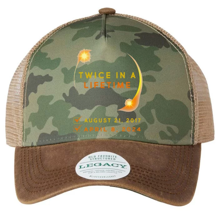 Solar Eclipse Twice In Lifetime 2024 Solar Eclipse Legacy Tie Dye Trucker Hat