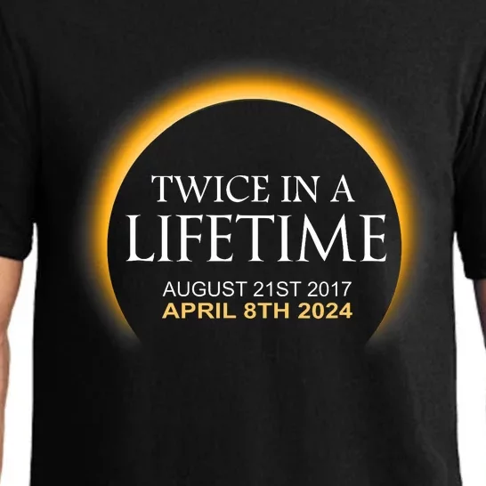 Solar Eclipse Twice In Lifetime 2024 Solar Eclipse Pajama Set