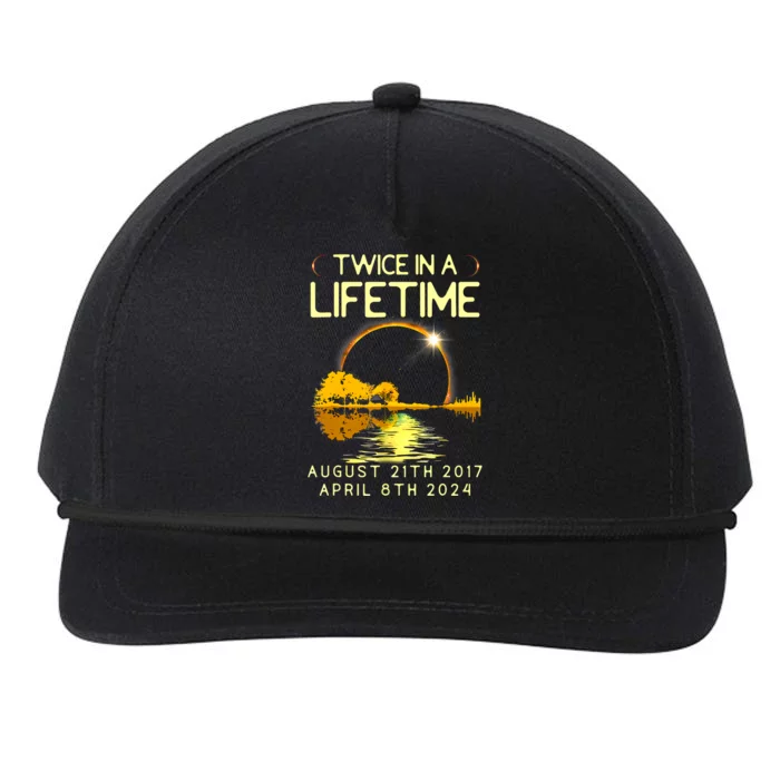 Solar Eclipse Twice In Lifetime April 08 2024 Snapback Five-Panel Rope Hat