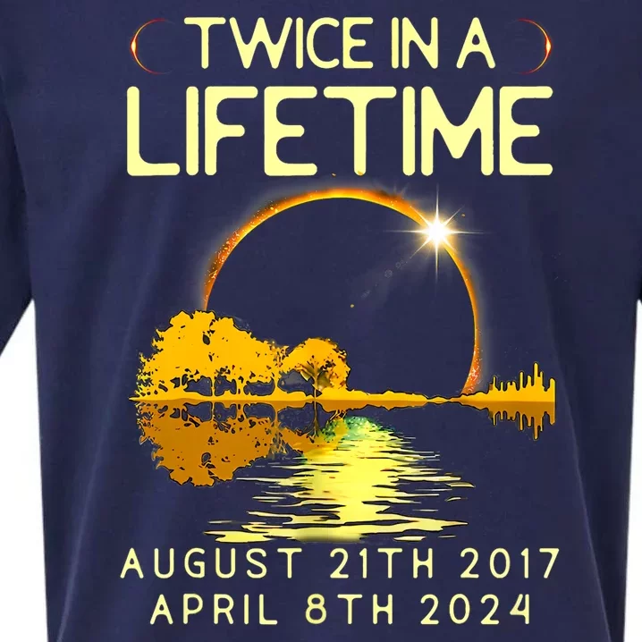 Solar Eclipse Twice In Lifetime April 08 2024 Sueded Cloud Jersey T-Shirt