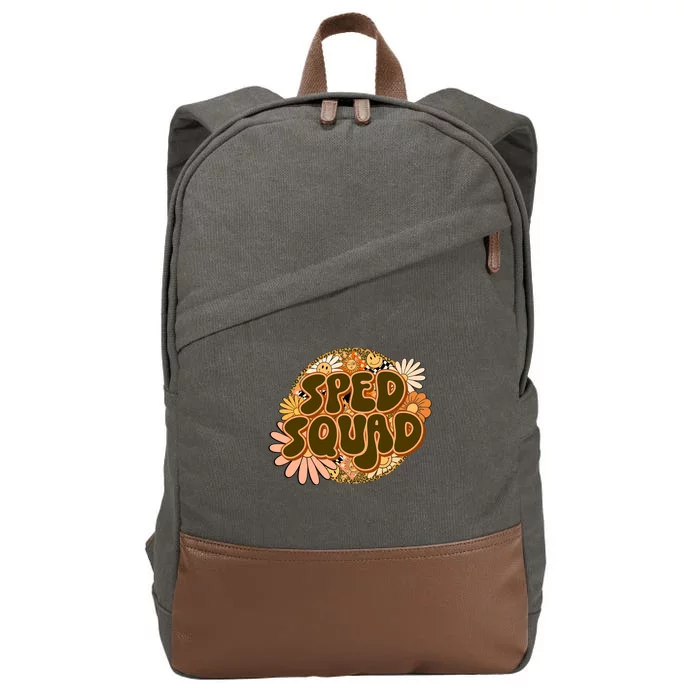 Special Education Team Sped Squad Special Cotton Canvas Backpack