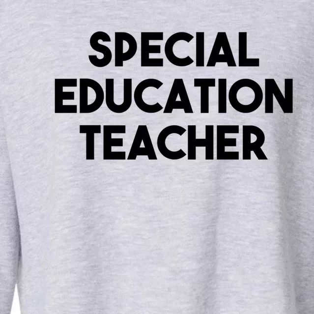 Special Education Teacher Gift Cropped Pullover Crew