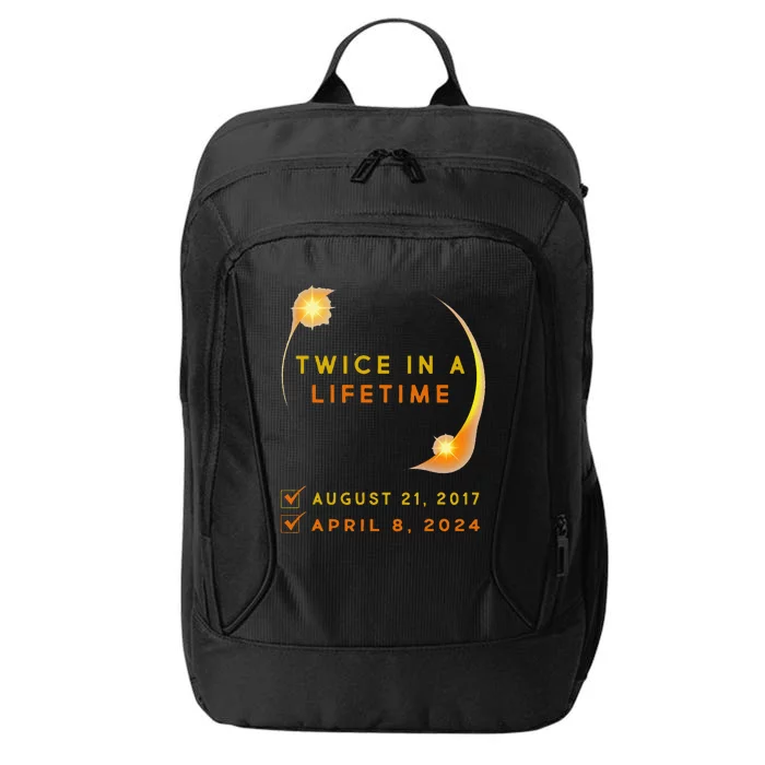 Solar Eclipse Twice In Lifetime 2024 Solar Eclipse City Backpack