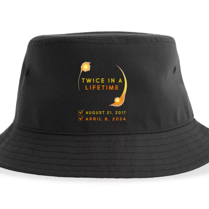 Solar Eclipse Twice In Lifetime 2024 Solar Eclipse Sustainable Bucket Hat