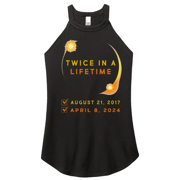 Solar Eclipse Twice In Lifetime 2024 Solar Eclipse Women’s Perfect Tri Rocker Tank