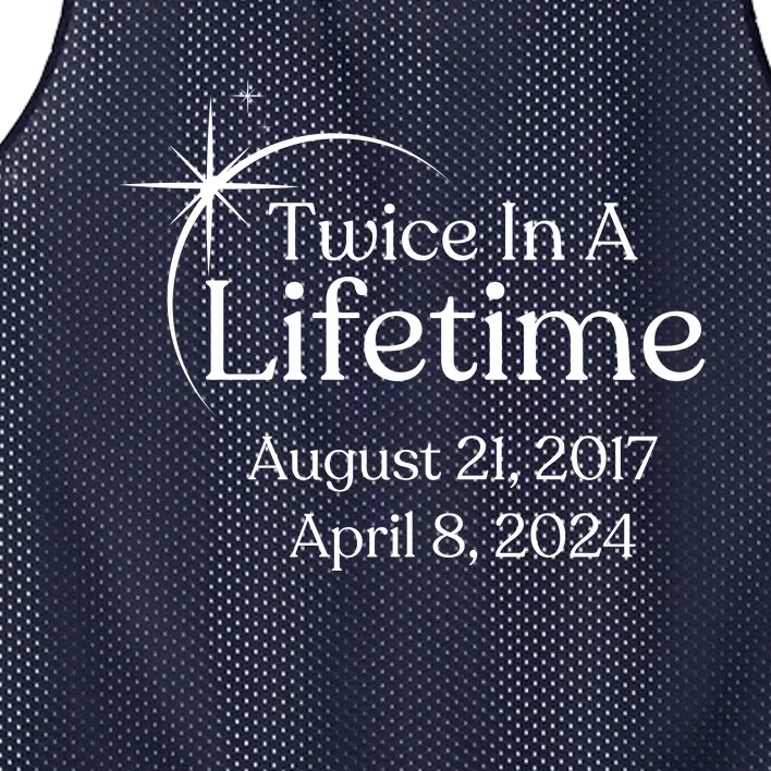 Solar Eclipse Twice In Lifetime 2024 Solar Eclipse Mesh Reversible Basketball Jersey Tank