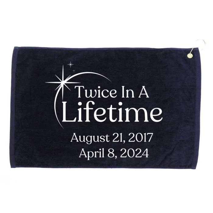 Solar Eclipse Twice In Lifetime 2024 Solar Eclipse Grommeted Golf Towel