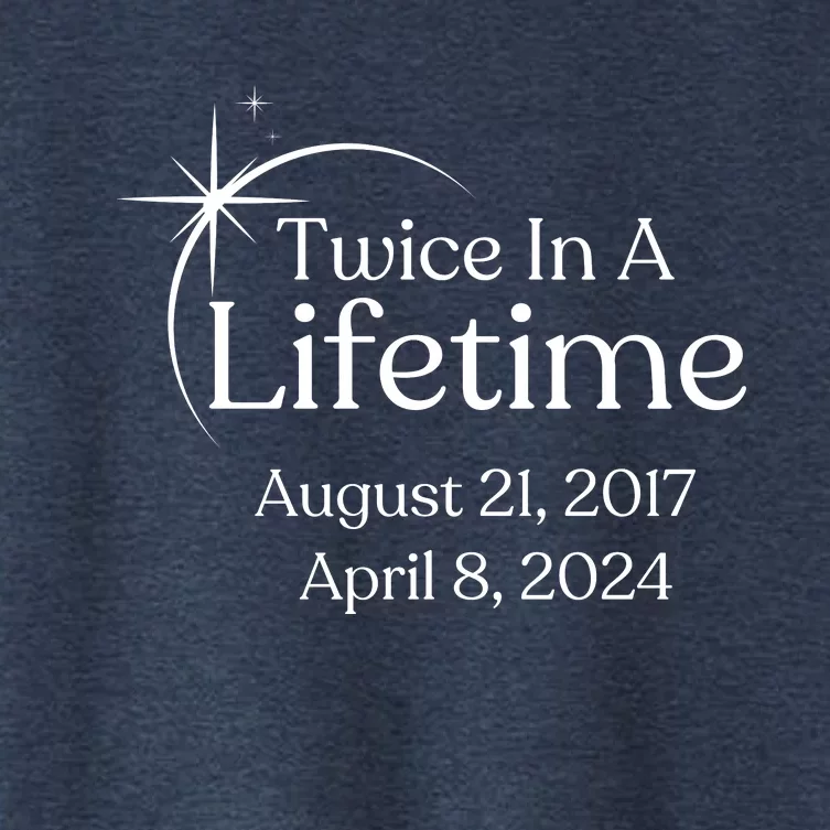 Solar Eclipse Twice In Lifetime 2024 Solar Eclipse Women's Crop Top Tee