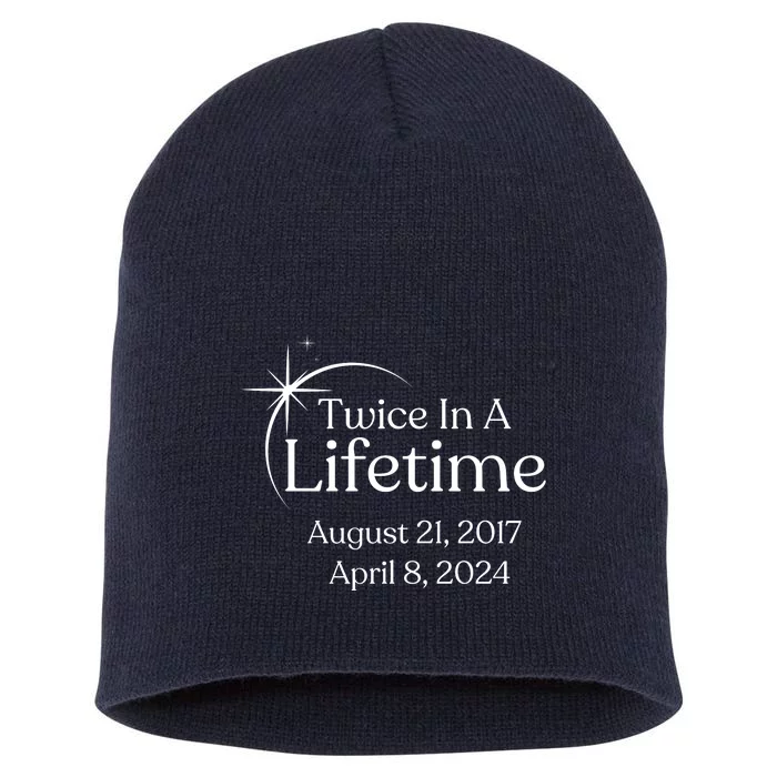 Solar Eclipse Twice In Lifetime 2024 Solar Eclipse Short Acrylic Beanie