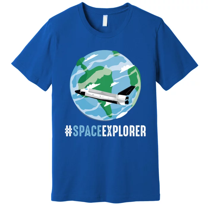 Space Explorer To The Moon Astronaut Gift Premium T-Shirt