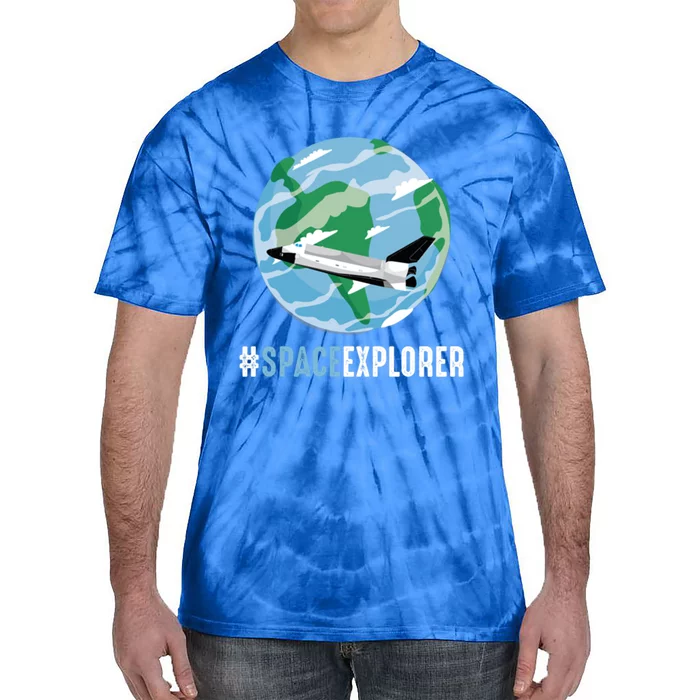 Space Explorer To The Moon Astronaut Gift Tie-Dye T-Shirt