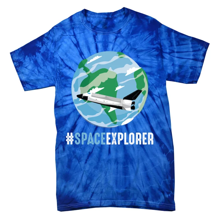 Space Explorer To The Moon Astronaut Gift Tie-Dye T-Shirt