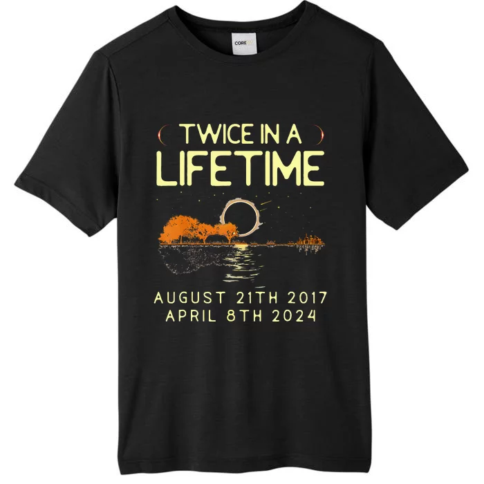 Solar Eclipse Twice In Lifetime April 08 2024 ChromaSoft Performance T-Shirt