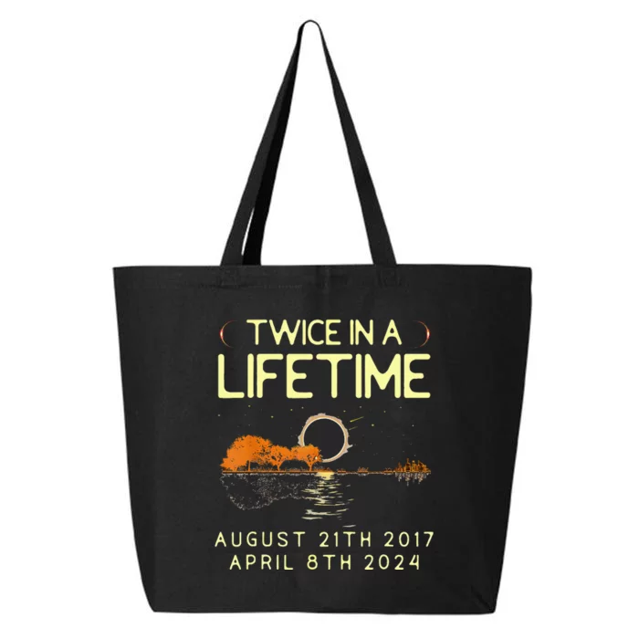 Solar Eclipse Twice In Lifetime April 08 2024 25L Jumbo Tote