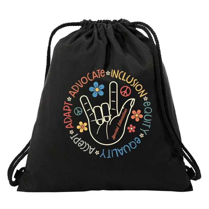 Special Education Teacher Inspirational Sped Teachers Autism Drawstring Bag