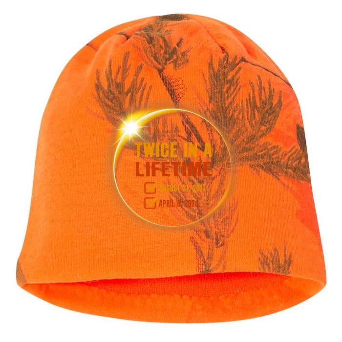 Solar Eclipse Twice In Lifetime 2024 Solar Eclipse Kati - Camo Knit Beanie