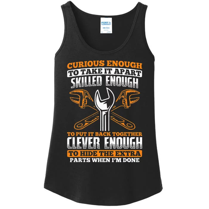 Skilled Enough To Put It Back Together Garage Car Mechanic Ladies Essential Tank