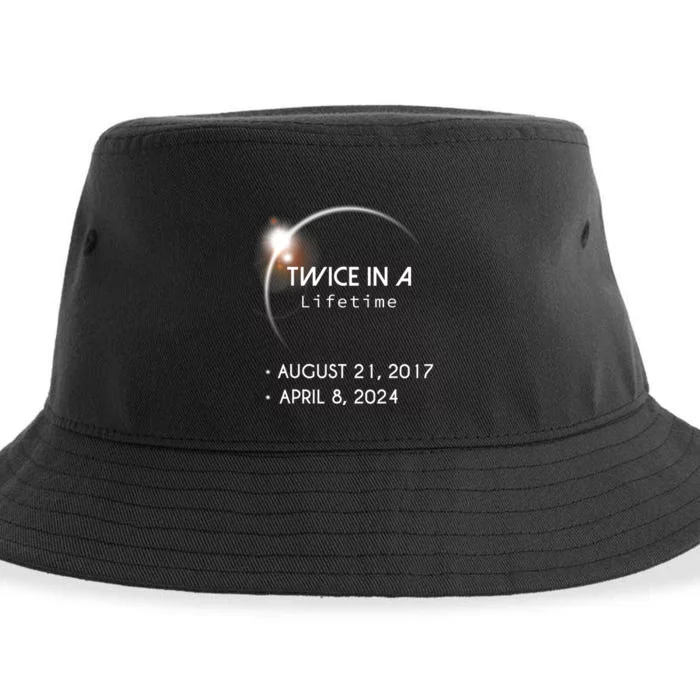 Solar Eclipse Twice In Lifetime 2024 Sustainable Bucket Hat