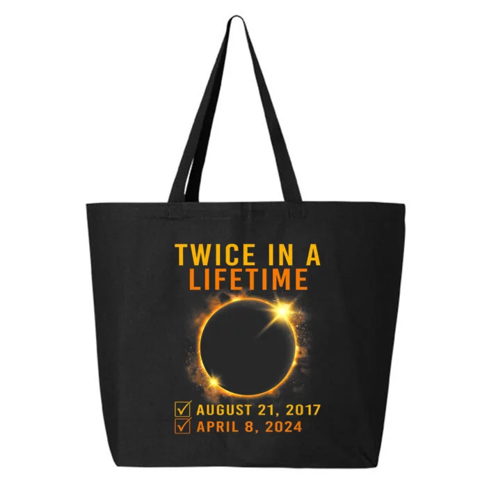 Solar Eclipse Twice In Lifetime 2024 Solar Eclipse 25L Jumbo Tote