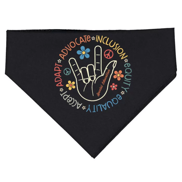 Special Education Teacher Inspirational SPED Teachers Autism USA-Made Doggie Bandana