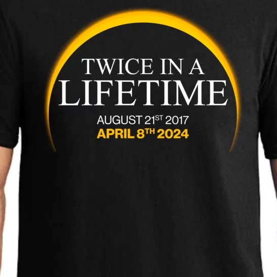 Solar Eclipse Twice In Lifetime 2024 Pajama Set