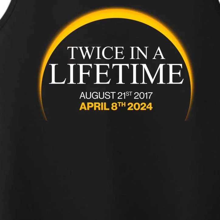 Solar Eclipse Twice In Lifetime 2024 Performance Tank