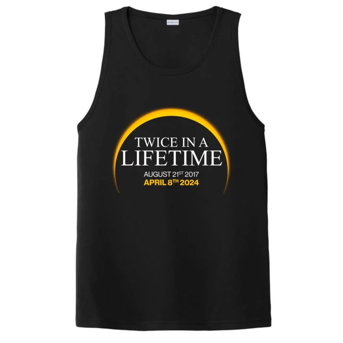 Solar Eclipse Twice In Lifetime 2024 Performance Tank