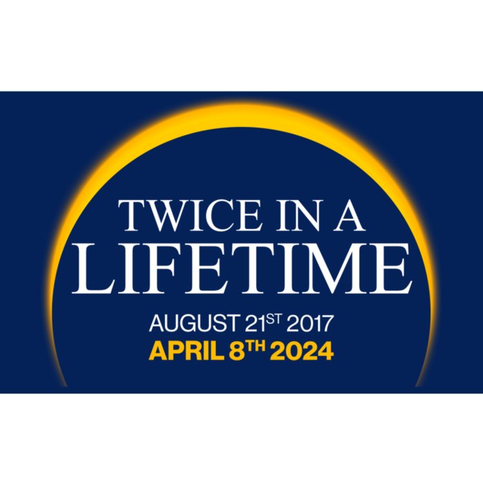 Solar Eclipse Twice In Lifetime 2024 Bumper Sticker