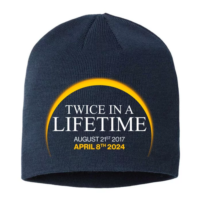 Solar Eclipse Twice In Lifetime 2024 8 1/2in Sustainable Knit Beanie