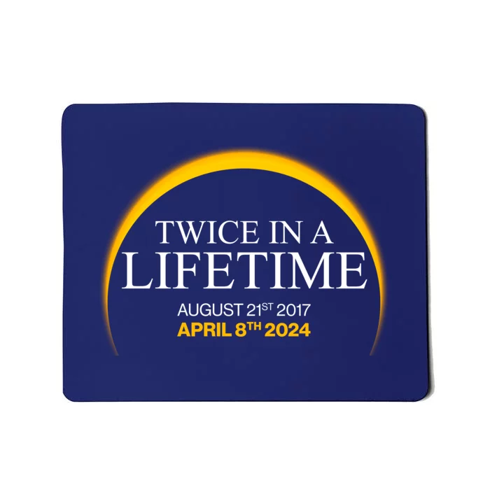 Solar Eclipse Twice In Lifetime 2024 Mousepad