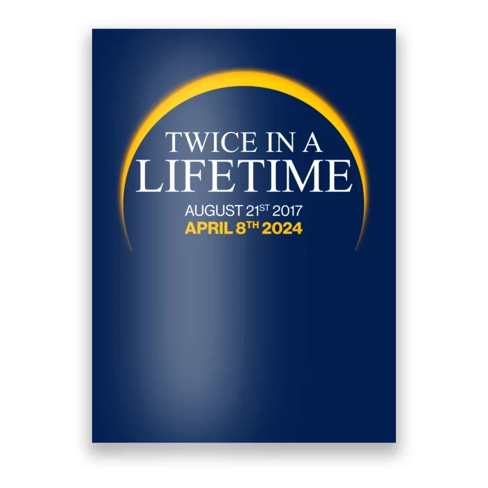 Solar Eclipse Twice In Lifetime 2024 Poster