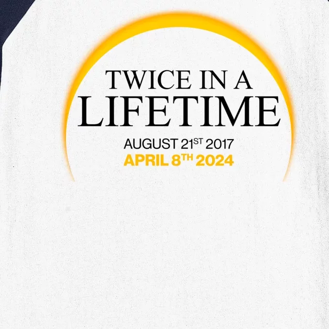 Solar Eclipse Twice In Lifetime 2024 Baseball Sleeve Shirt