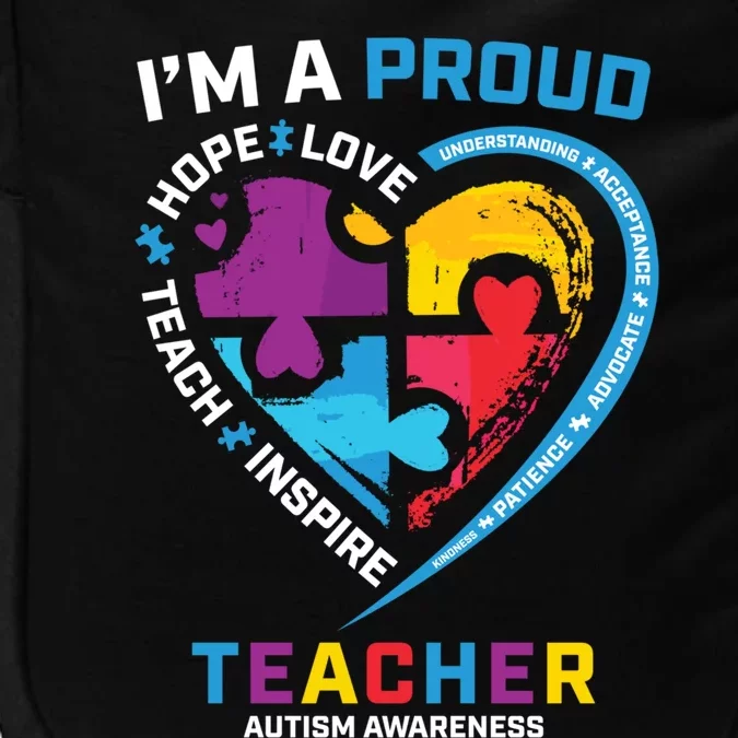 Special Ed Teacher Autism Awareness Funny Gift Autism Teachers Great Gift Impact Tech Backpack