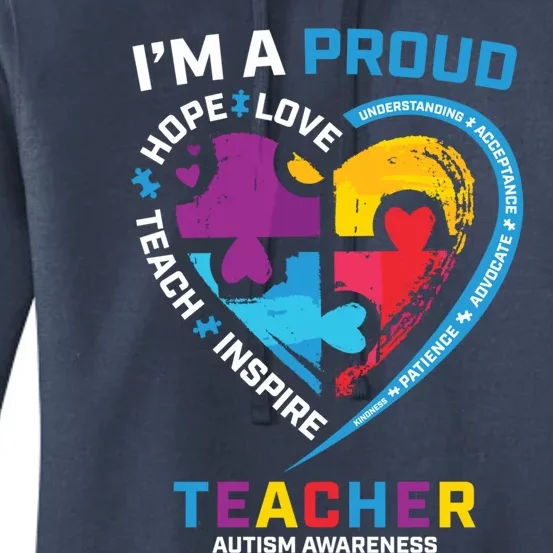 Special Ed Teacher Autism Awareness Funny Gift Autism Teachers Great Gift Women's Pullover Hoodie