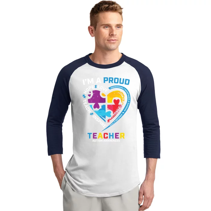 Special Ed Teacher Autism Awareness Funny Gift Autism Teachers Great Gift Baseball Sleeve Shirt