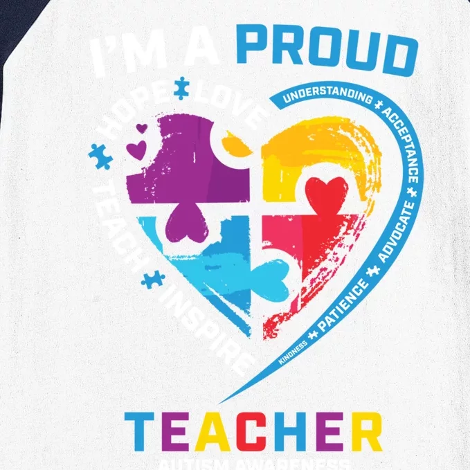 Special Ed Teacher Autism Awareness Funny Gift Autism Teachers Great Gift Baseball Sleeve Shirt