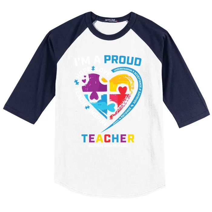 Special Ed Teacher Autism Awareness Funny Gift Autism Teachers Great Gift Baseball Sleeve Shirt