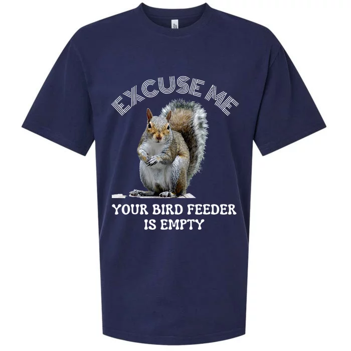 Squirrel Excuse To Me Your Bird Feeder Is Empty Cute Saying Sueded Cloud Jersey T-Shirt