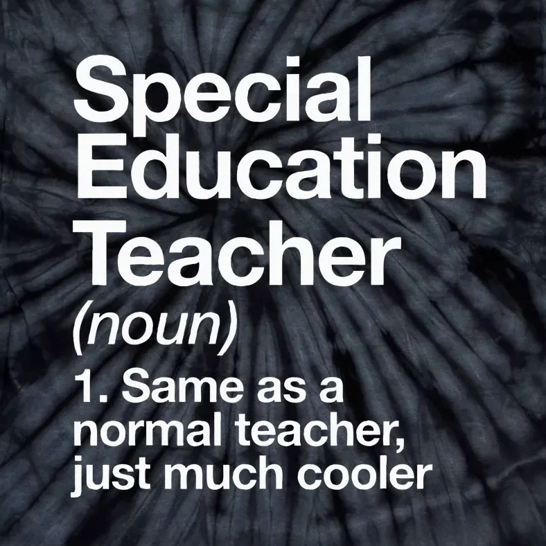 Special Education Teacher Definition Funny Back To School Tie-Dye T-Shirt