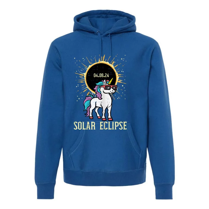 Solar Eclipse Unicorn 04.08.24 Teen Premium Hoodie