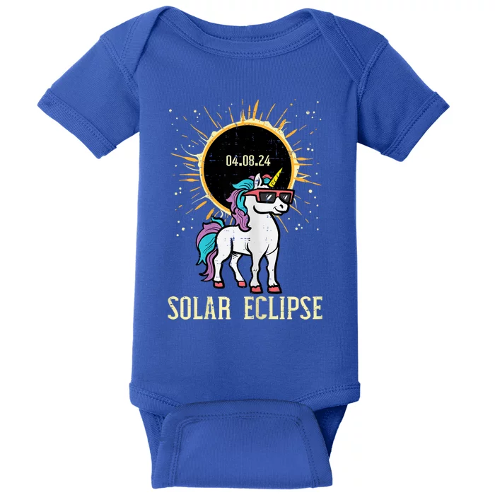 Solar Eclipse Unicorn 04.08.24 Teen Baby Bodysuit