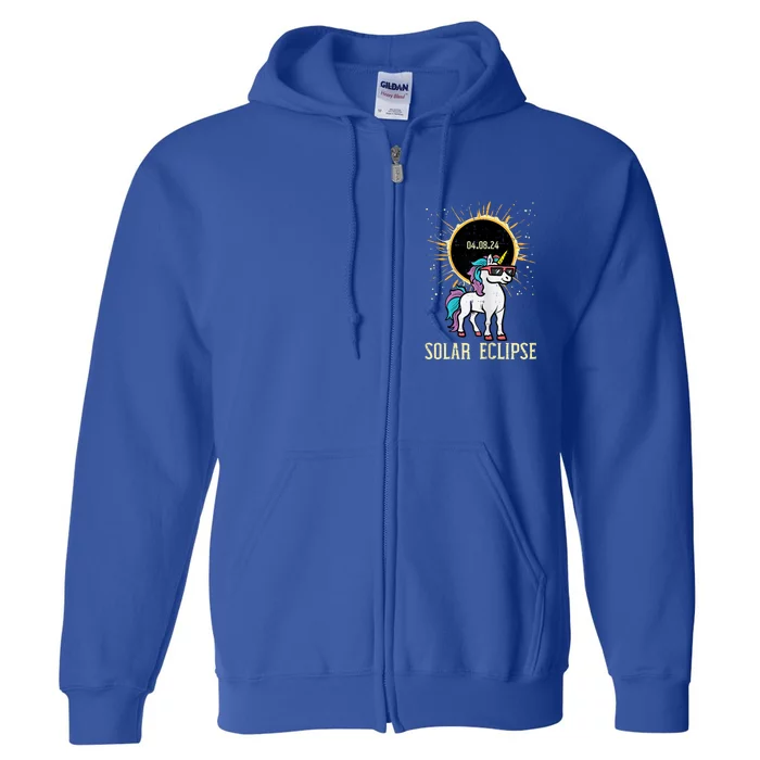 Solar Eclipse Unicorn 04.08.24 Teen Full Zip Hoodie