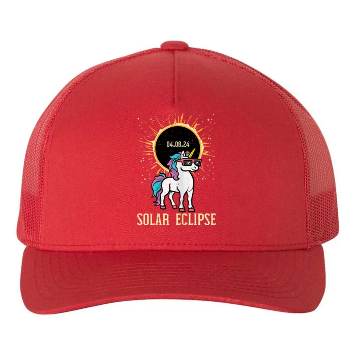 Solar Eclipse Unicorn 04.08.24 Teen Yupoong Adult 5-Panel Trucker Hat